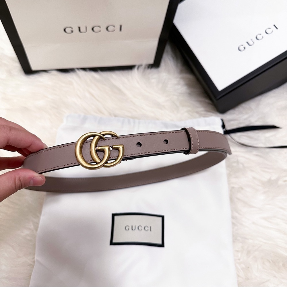 Gucci Leather belt with Double G buckle - Picture 4 of 11